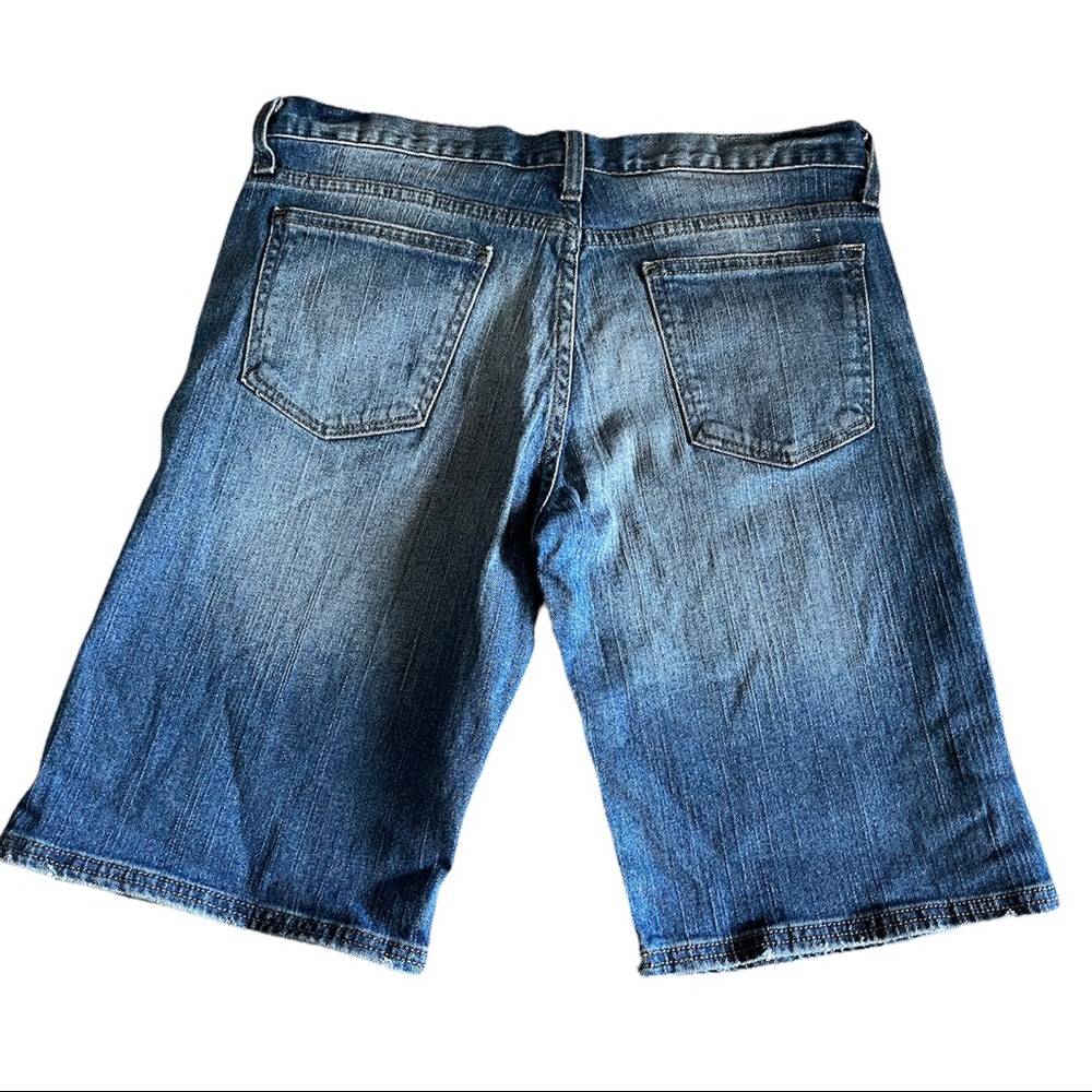 Garnet Hill Denim Bermuda Shorts Blue Size 6 - Picture 3 of 8